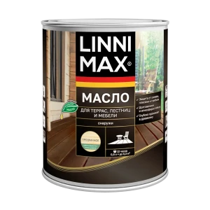 Масло для террасы и мебели Linnimax лессирующее цвет прозрачный 0.9 л