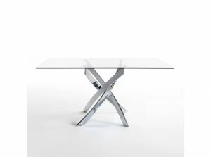 Обеденный стол прямоугольный стеклянный 180х95 F2133 от Angel Cerda ANGEL CERDA  00-3865632 Прозрачный;хром
