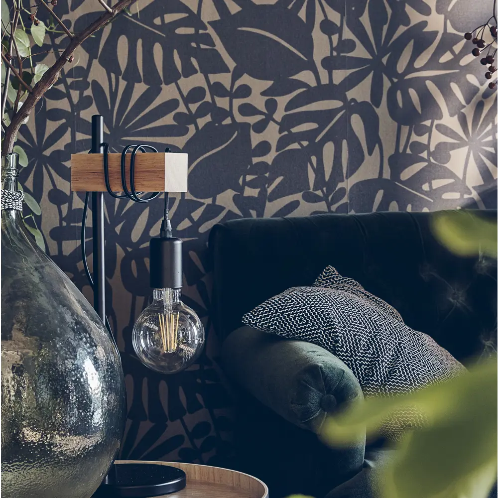 Настольная лампа Eglo «Townshend», 1хE27х60 Вт, цвет чёрный/дерево STLM-2155744 - Вид №6