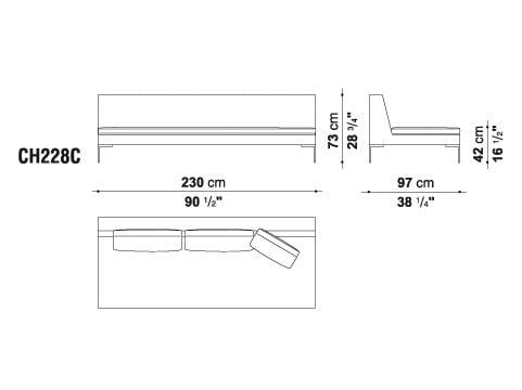 Угловой диван из ткани B&B Italia ARCH-00112684 - Вид №17
