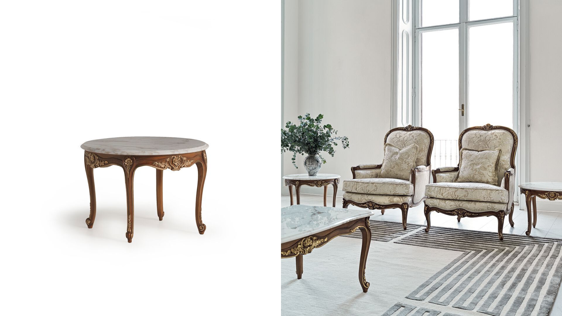 Круглый журнальный столик в стиле Людовика XV ANGELO CAPPELLINI New Classic Interiors ARCH-00057948 - Вид №1