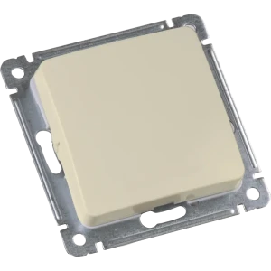 Переключатель реверсивный встраиваемый Hegel ВС10-471-01 1 клавиша цвет слоновая кость