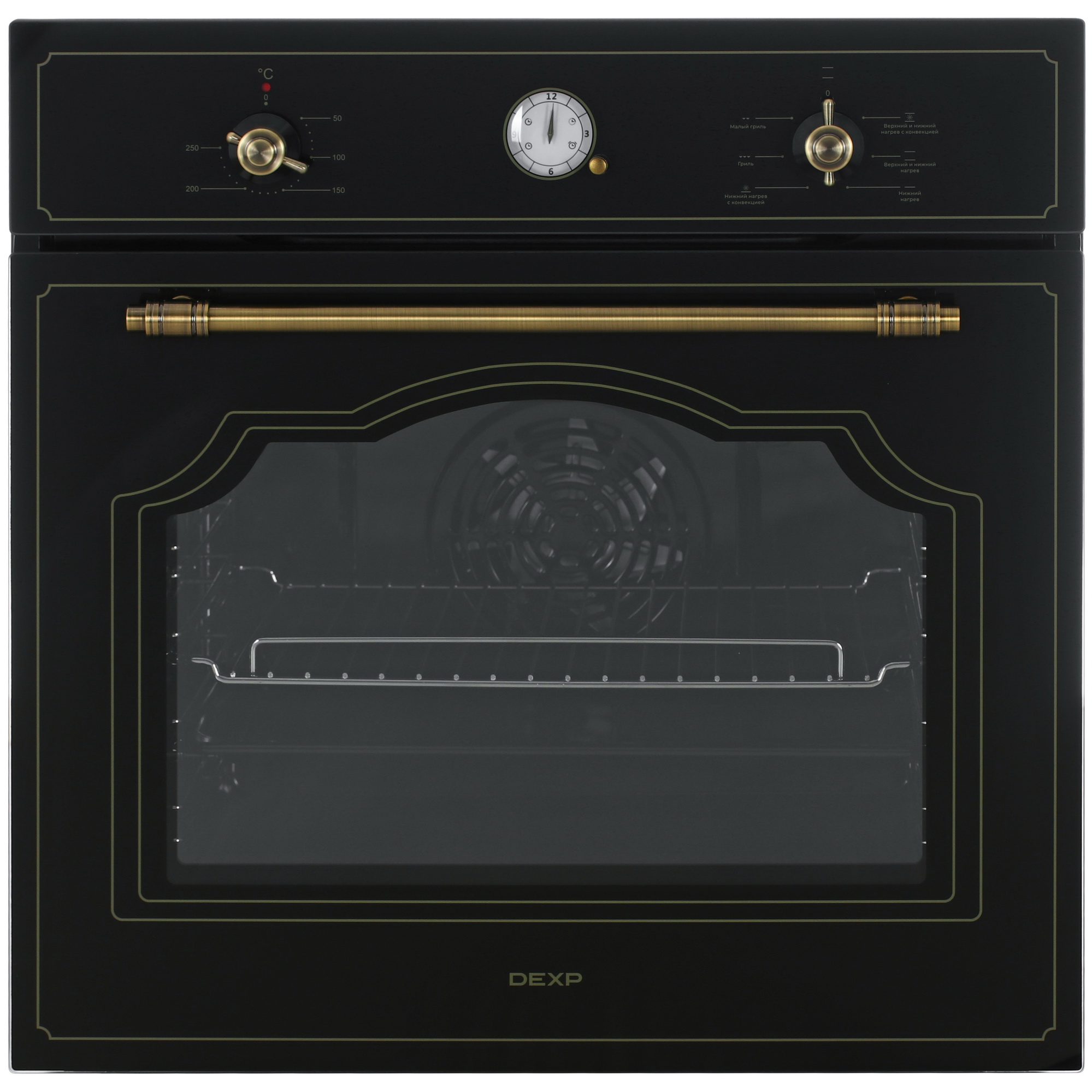 9134722 Электрический духовой шкаф DEXP Rustic 01 черный STDN-0116736