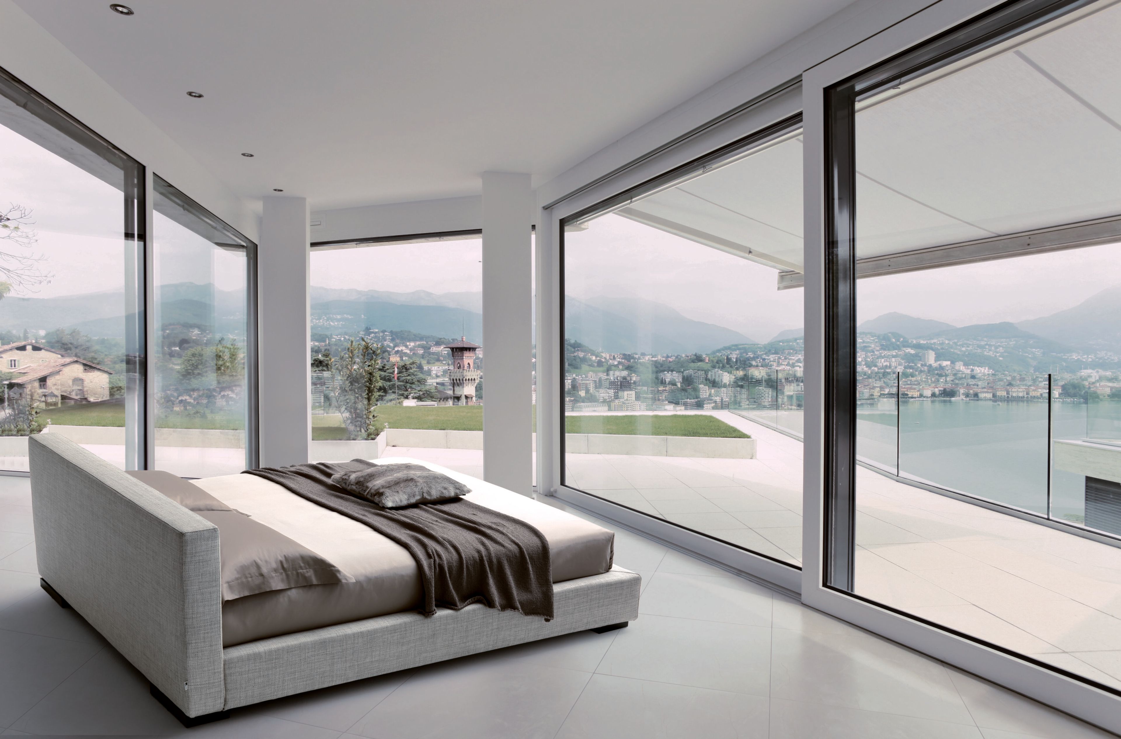 Съемная двуспальная кровать из ткани с мягким изголовьем GRUPPO FOX ночь Фокса ARCH-00077859 - Вид №4