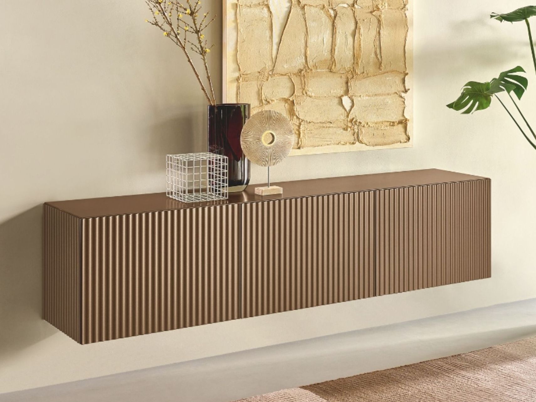 Подвесной шкаф из лакированного дерева RIFLESSI Onda ARCH-00104775 - Вид №1