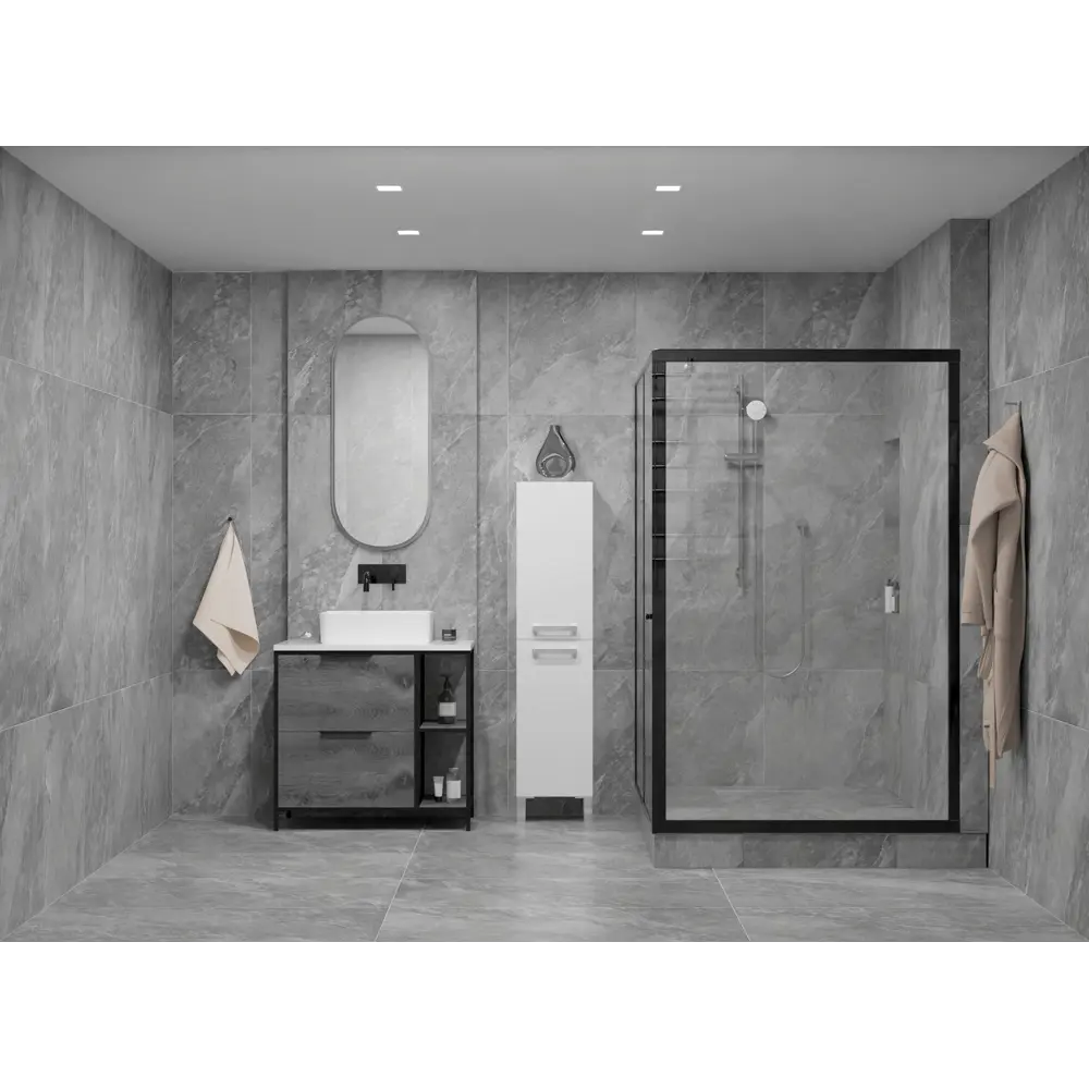 Глазурованный керамогранит Global Tile Pandora 60x120 см 1.44 м² матовый цвет серый 89448731 STLM-2164195 Pandora_GT - Вид №5