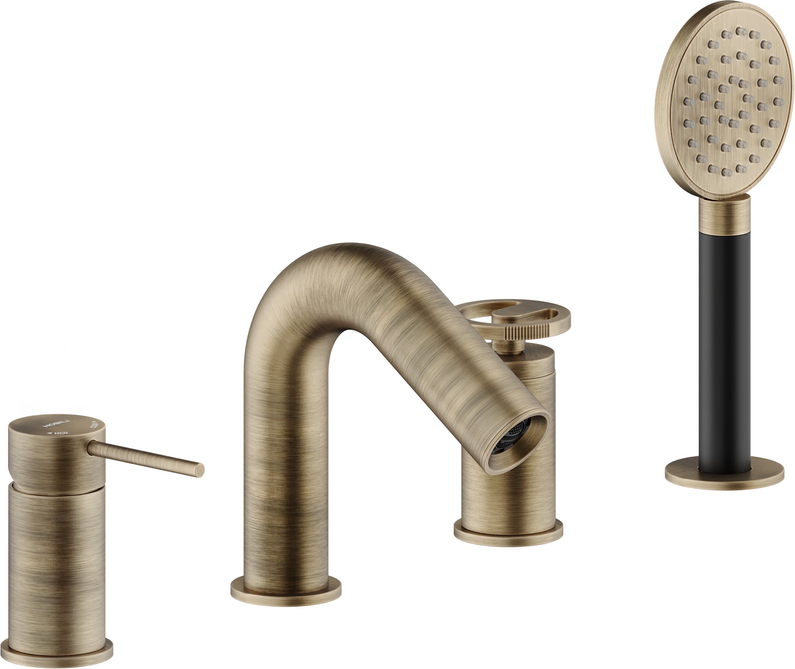 Однорычажный смеситель для ванны с ручным душем Nobili Солнце ARCH-00014012