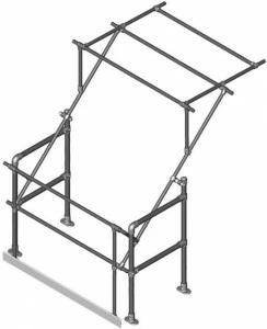 ArtSteel Подъемно-поворотная дверь из горячеоцинкованной или окрашенной в желтый цвет стали Palletgate Sgpgtybgv