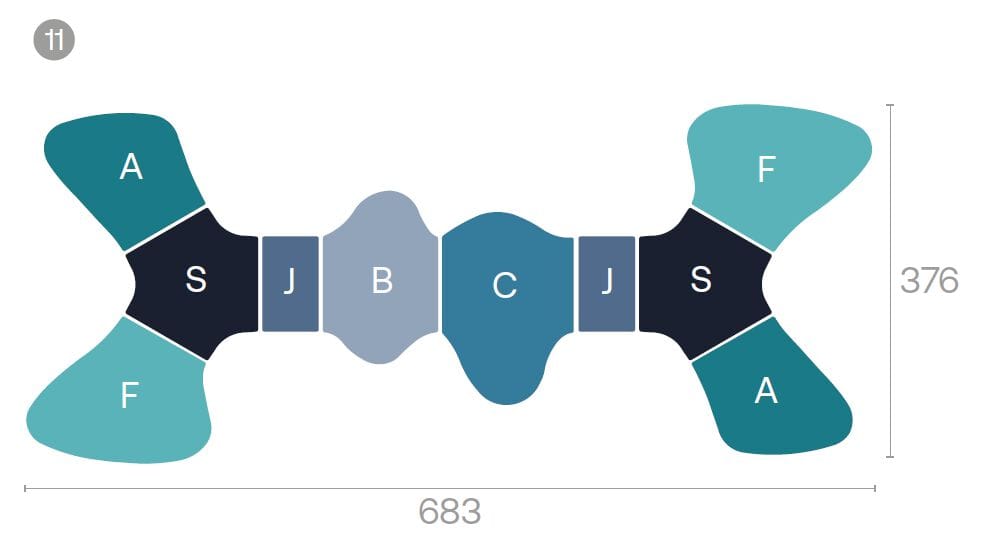 Состав пуфиков с электрическими розетками Adrenalina Sir-pent ARCH-00130292