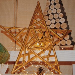 NS163 Звезда из дерева Dekoraniaevents Navidad