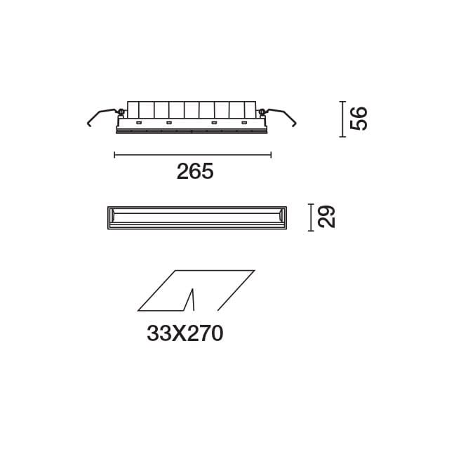 Встраиваемые светодиодные настенные светильники для столешниц iGuzzini Laser Blade ARCH-00105522 - Вид №7