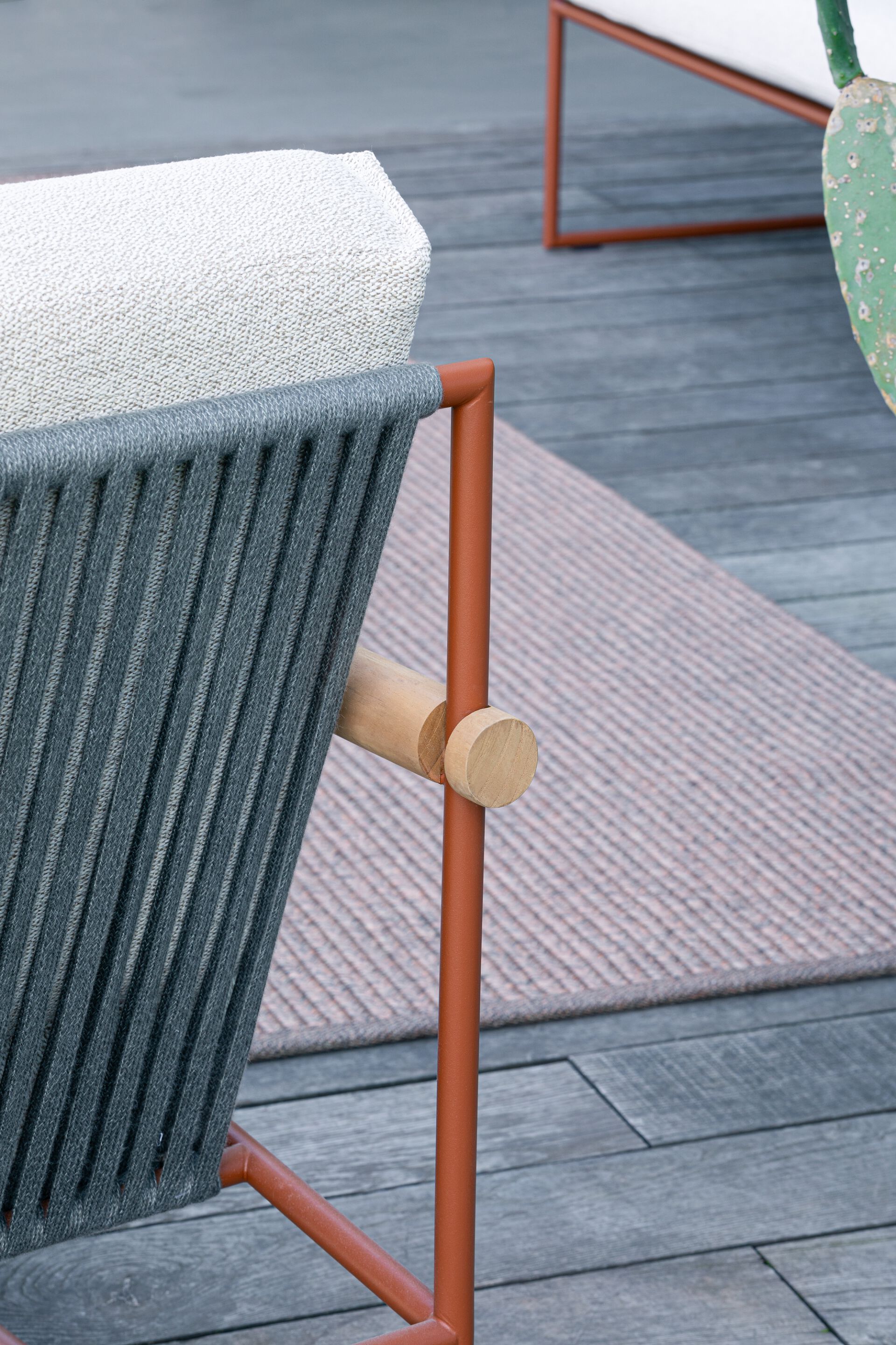 3-местный тканевый садовый диван Atmosphera труба ARCH-00081514 - Вид №8