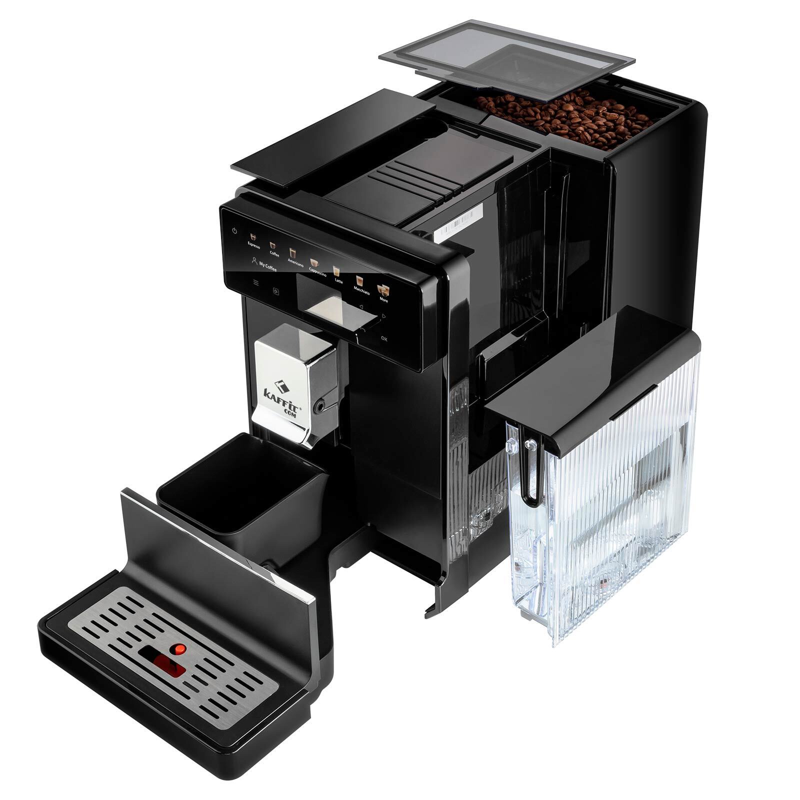 5637155 Кофемашина автоматическая KAFFIT COM Roma A5-2 Black черный STDN-0101393 - Вид №7