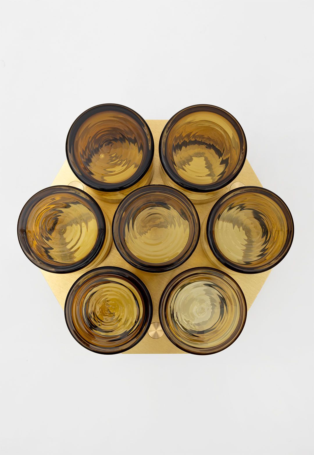 Журнальный столик из дутого стекла и латуни SkLO FIELD 7 ARCH-00083613 - Вид №2