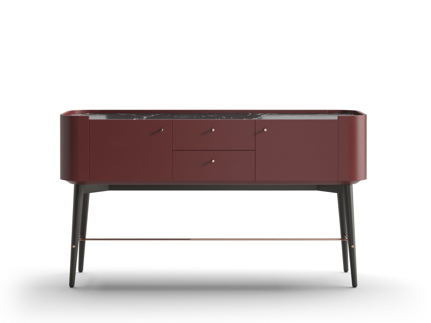 Деревянная прямоугольная консоль с ящиками PRADDY Natur ARCH-00079391 - Вид №2