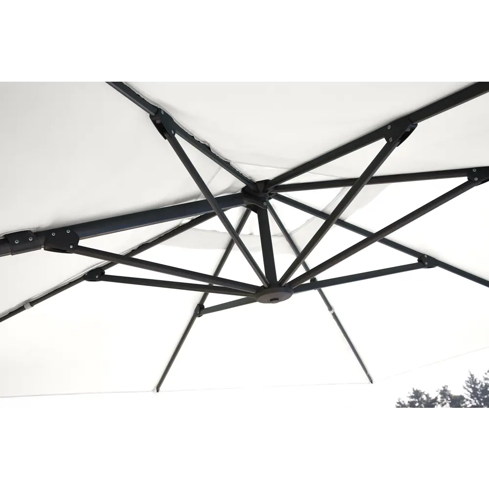 Naterial Aura — садовый зонт с боковой стойкой 286×286 см белый 82232810 STLM-1570652 - Вид №11