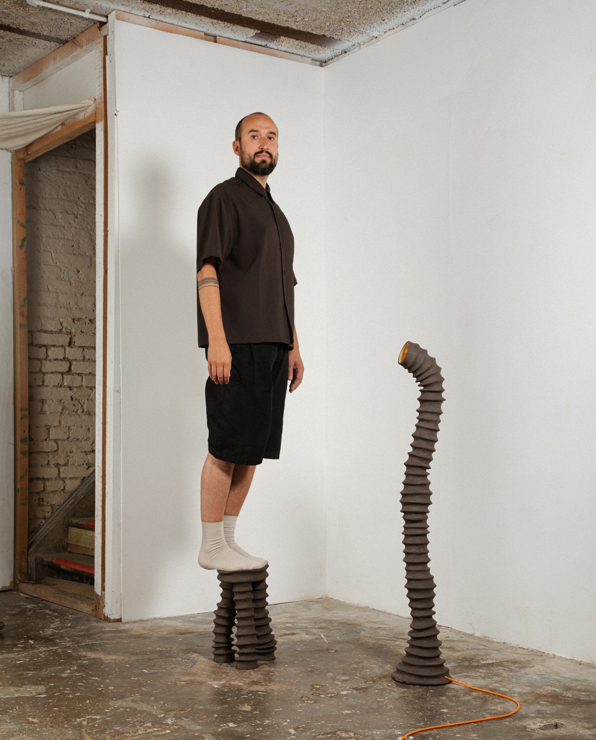 Низкий табурет из глины LO Contemporary TABURET ARCH-00066381 - Вид №2