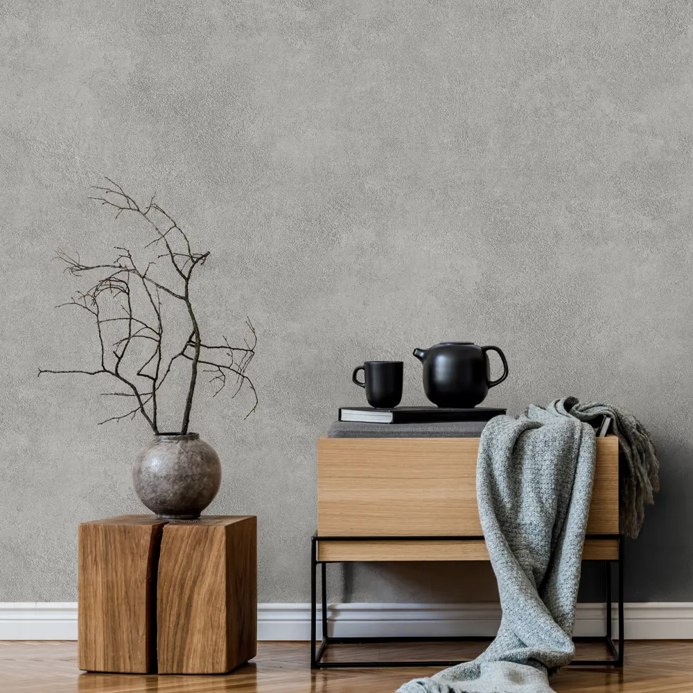 Обои флизелиновые Inspire Rhombus графит 1.06 м 98549 STLM-2209034 - Вид №2