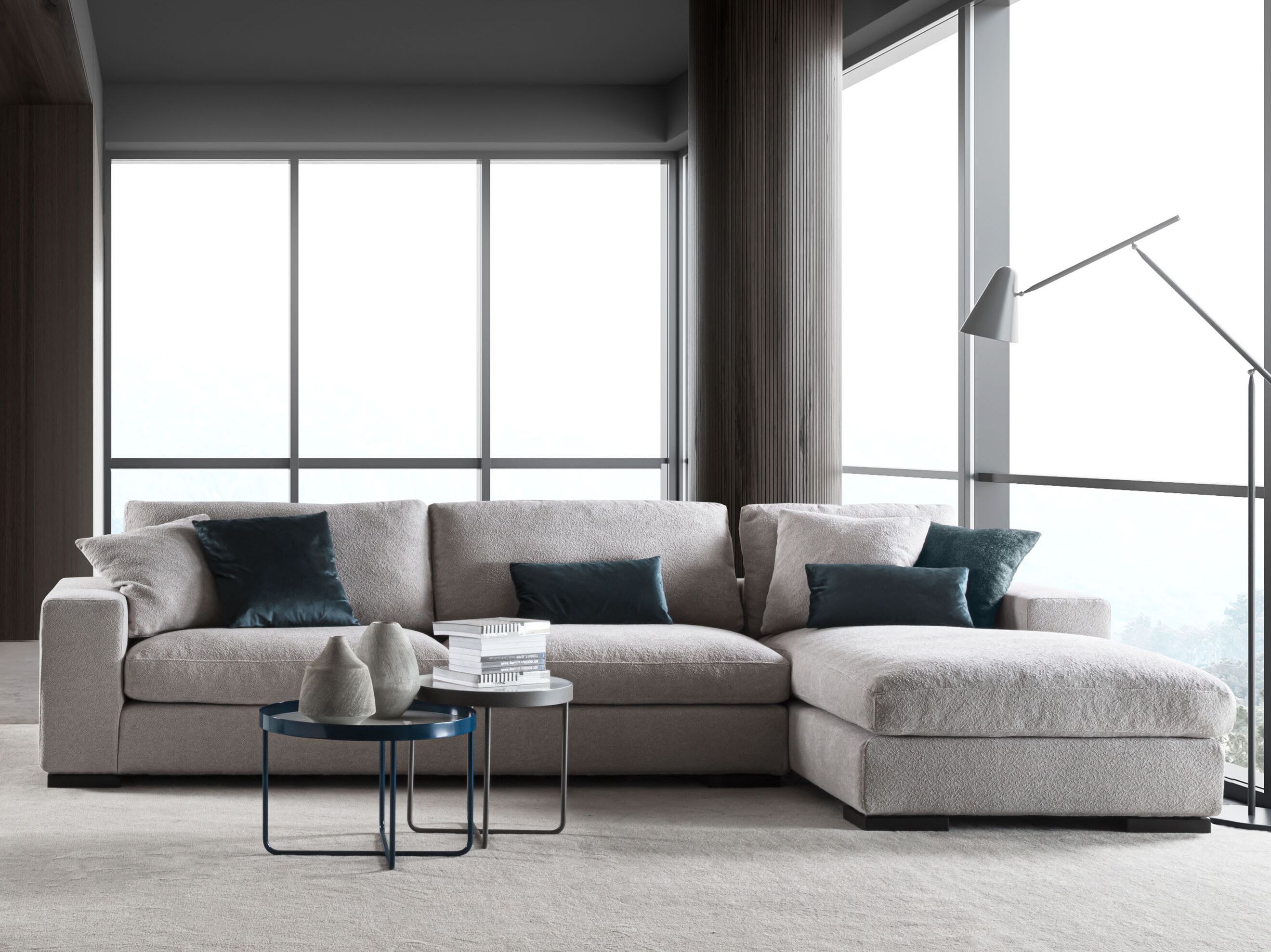 Съемный тканевый диван с полуостровом GRUPPO FOX день Фокса ARCH-00067702