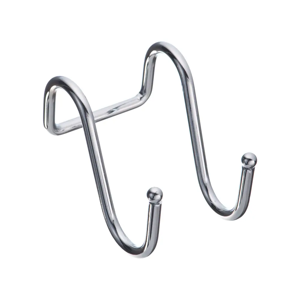 Двойной хромированный крючок LEMAX для кухонного рейлинга 89399695 STLM-1434371