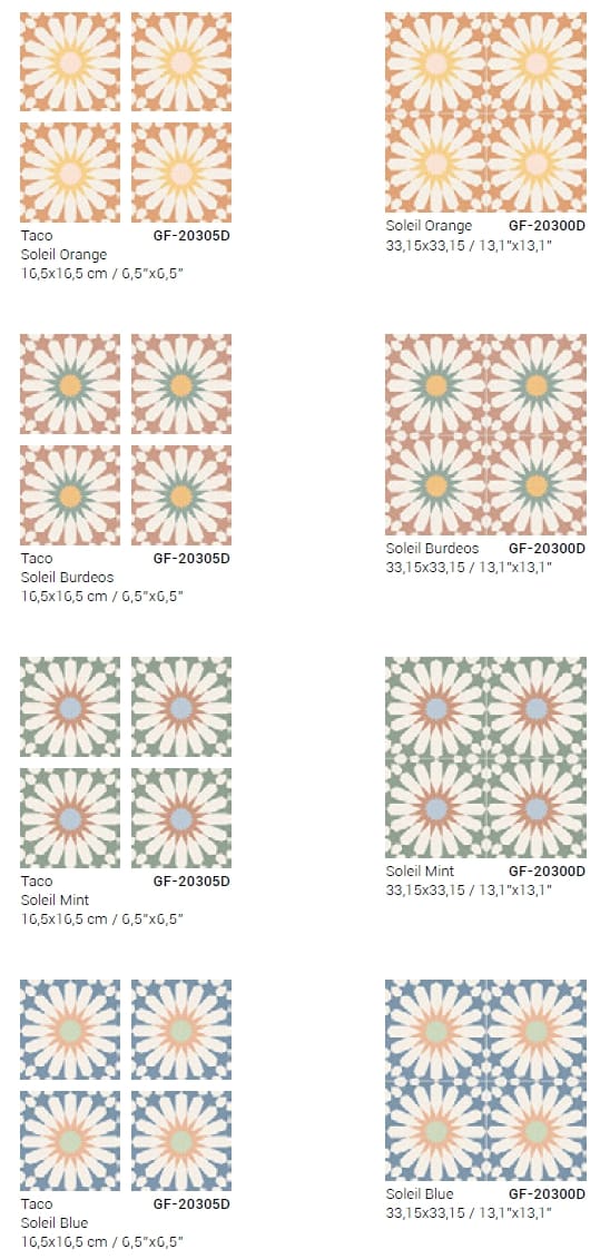 Керамогранит с эффектом цементирования Gayafores SOLEIL ARCH-00028739 - Вид №13