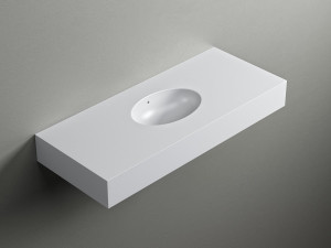 Подвесная раковина Corian® с столешницей