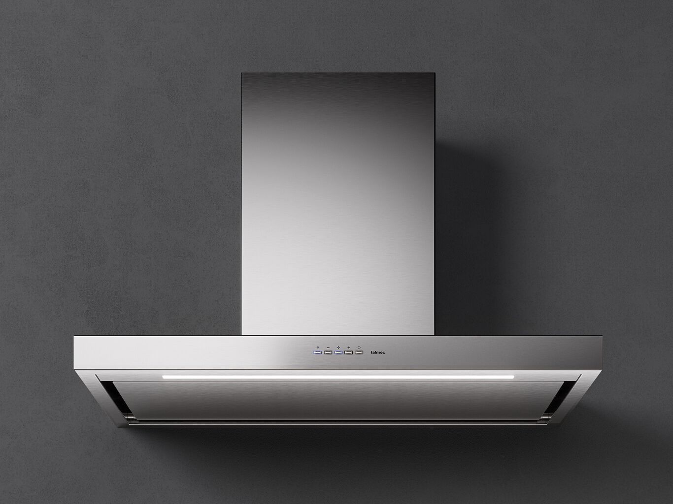 Настенный вытяжной шкаф из нержавеющей стали со встроенным освещением Falmec дизайн ARCH-00058191 - Вид №1