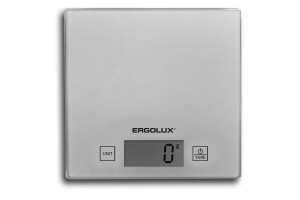 16134355 Кухонные весы ELX-SK01-С03 серые металлик до 5 кг, 150*150 мм 13429 Ergolux