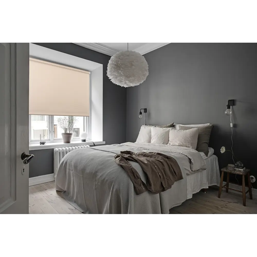 Штора рулонная Dover 60x160 см светло-бежевая PRAKTO STLM-2189301 - Вид №5