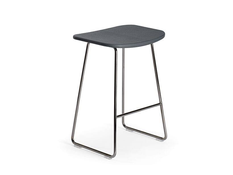 Низкий стул из стали и дерева Infiniti Klejn ARCH-00072055 - Вид №1