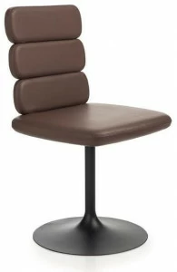 Luxy Вращающееся кресло на козелке из кожи Cluster
