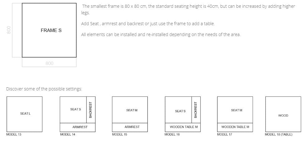 Модульный тканевый диван Quinze & Milan NORA ARCH-00039026 - Вид №30