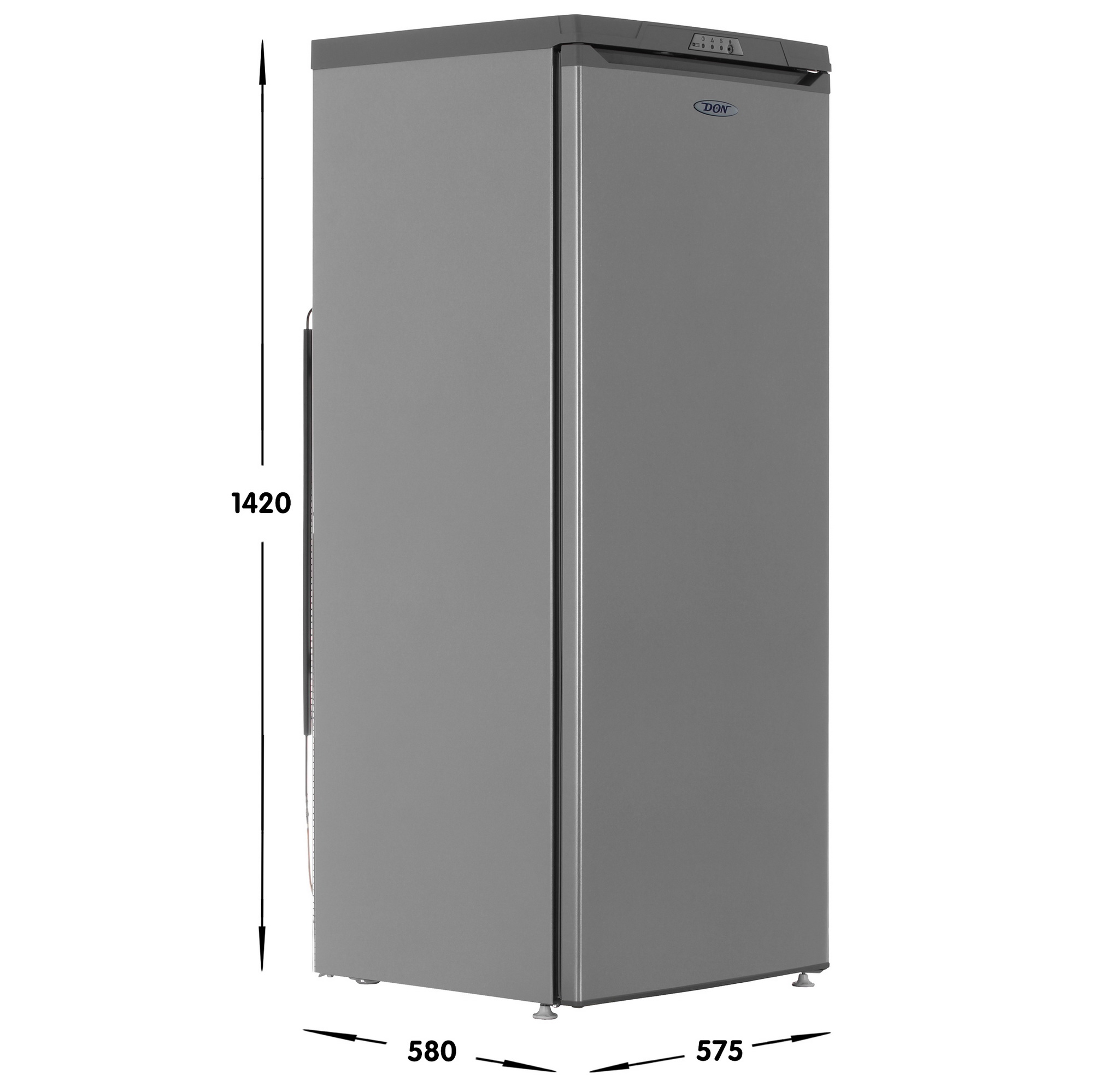 1330115 Морозильный шкаф  DON R-106 MI серебристый STDN-0092568 - Вид №6