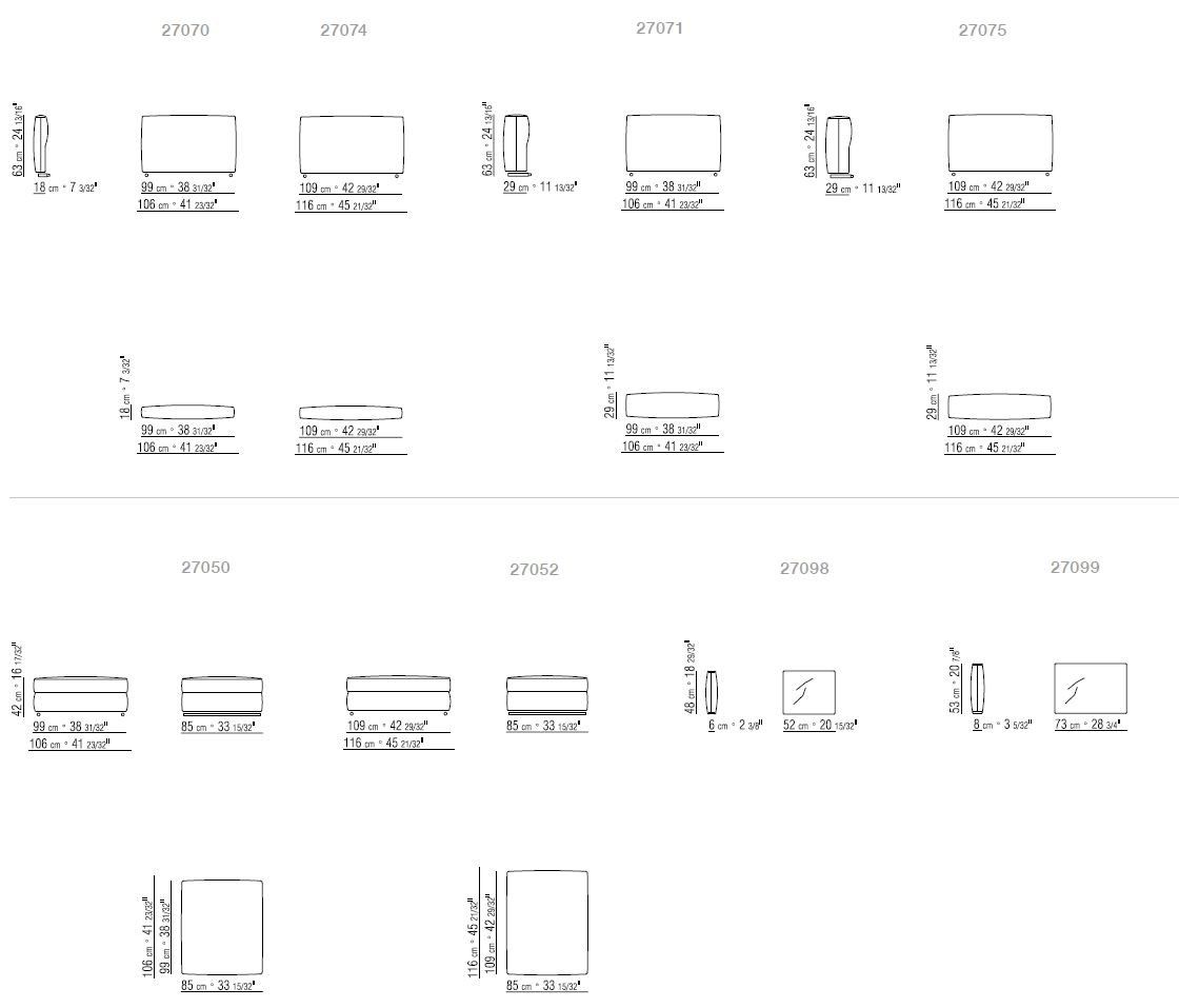 Ткань диван Flexform Asolo ARCH-00132858 - Вид №16