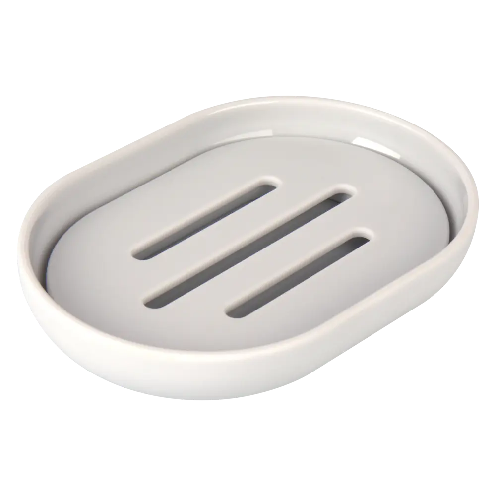 Мыльница SWENSA Swanny Granit для ванной в сером цвете 89364703 STLM-1387624