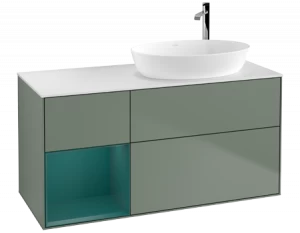 Villeroy&Boch Тумба под раковину Прямоугольная версия F921GSGM Finion Olive Matt Lacquer