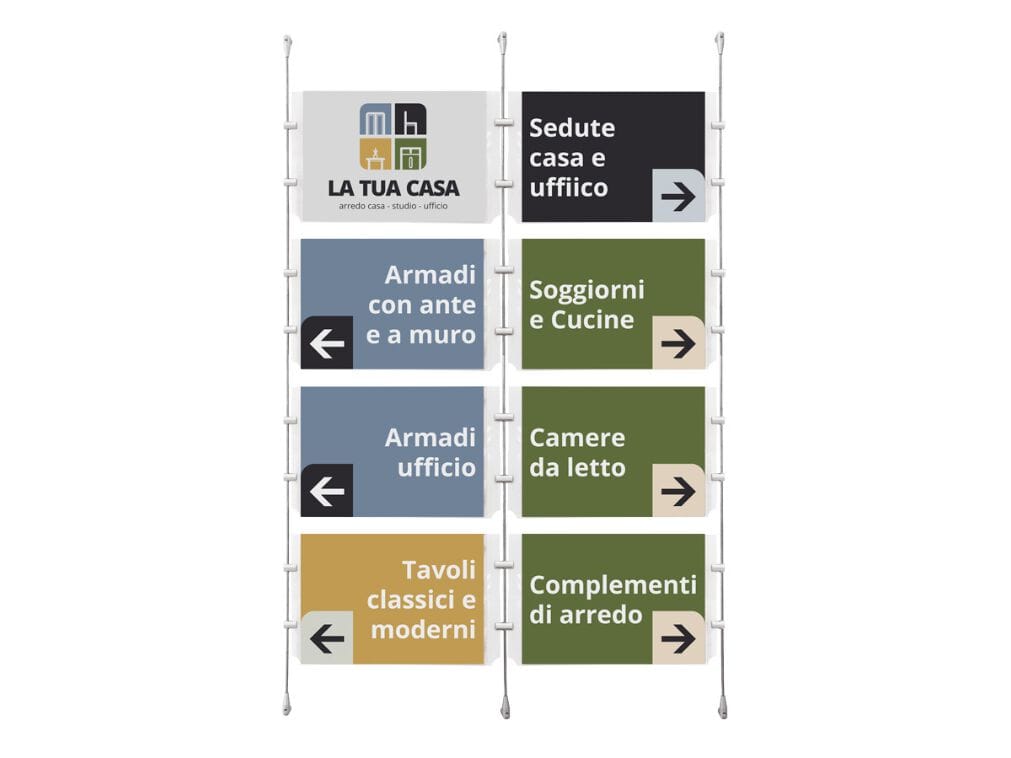 Настраиваемый крытый стальной знак знак STUDIO T Teknoline ARCH-00034221 - Вид №1