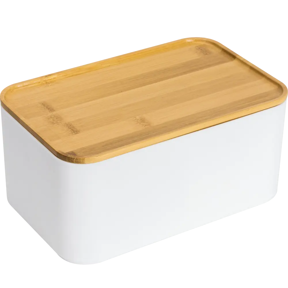 Прозрачная корзина для хранения SENSEA Bamboo с пробковой крышкой 82754670 STLM-0035523