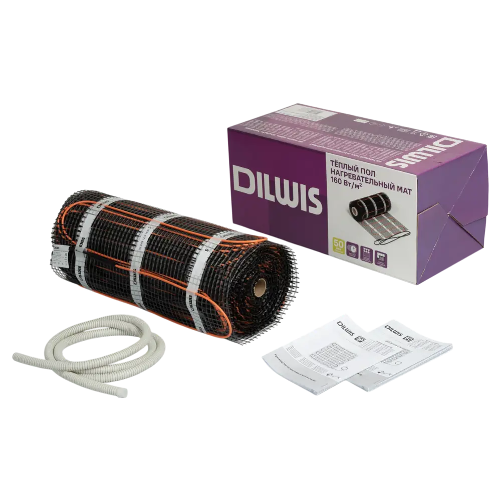 Нагревательный мат Dilwis для теплого пола 10 м² 1600 Вт 89394467 STLM-1563051 - Вид №1