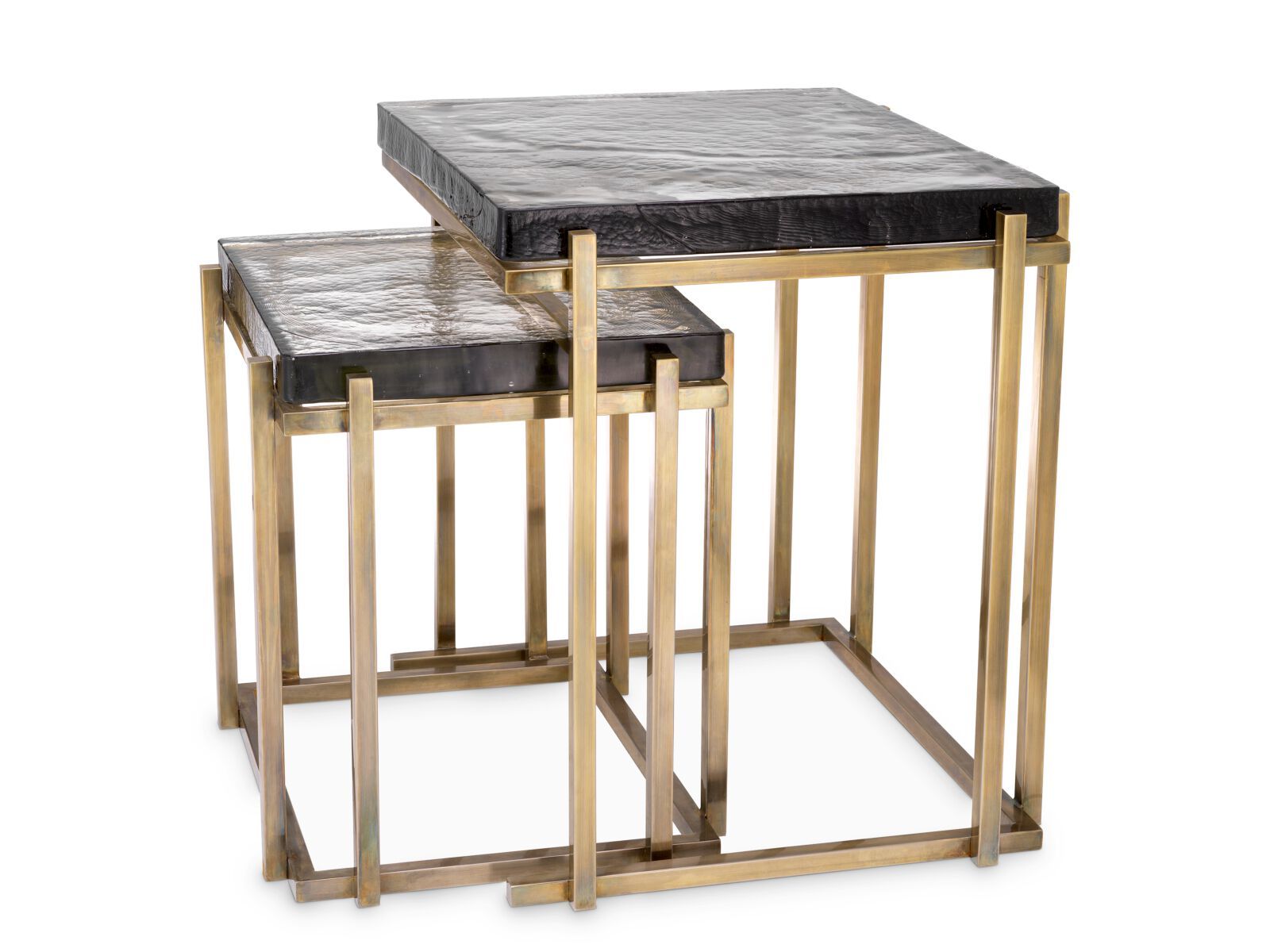 Журнальный столик из латуни и стекла Eichholtz NIEMEYER ARCH-00107144