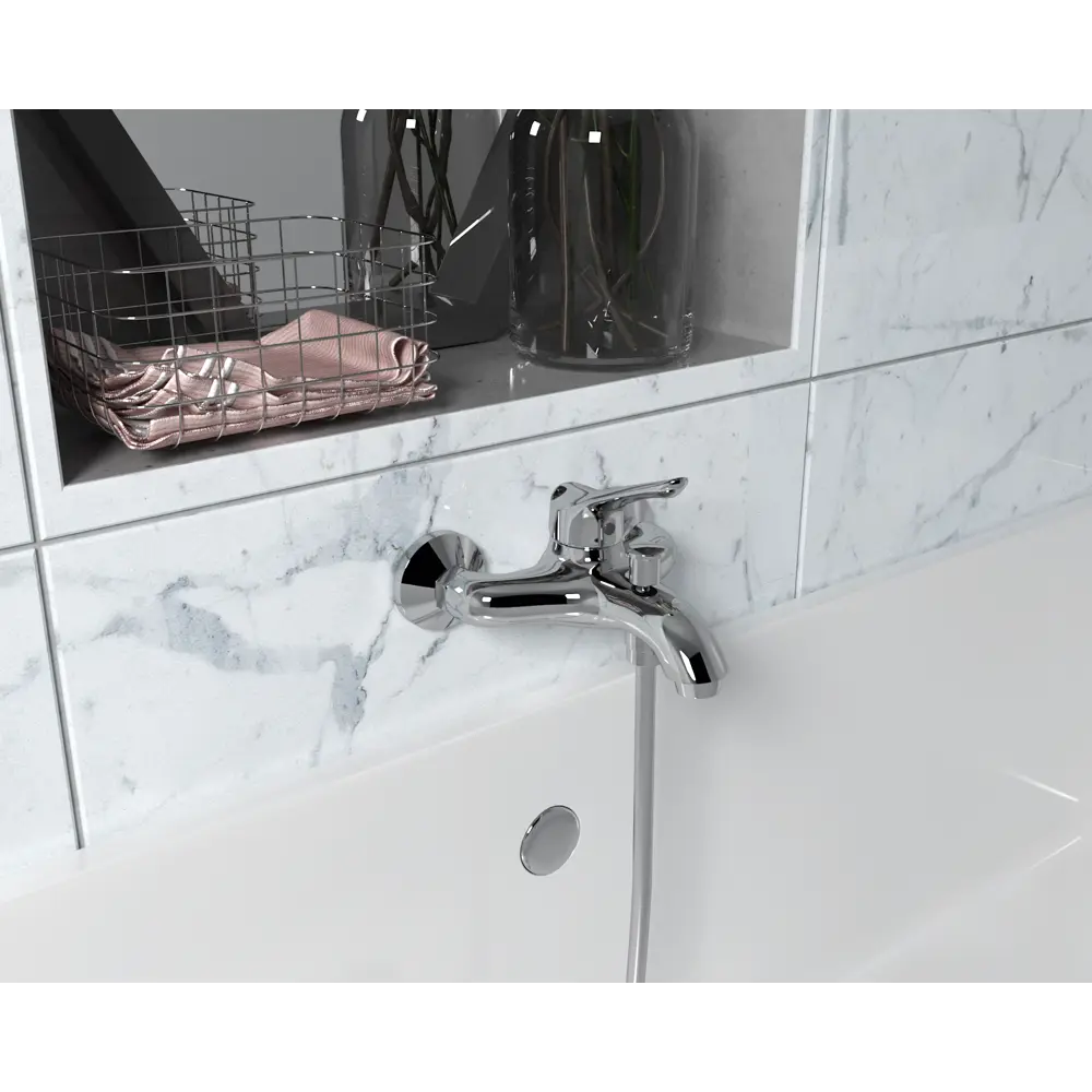 Смеситель для ванны Bios однорычажный цвет хром Paini STLM-2166546 - Вид №4