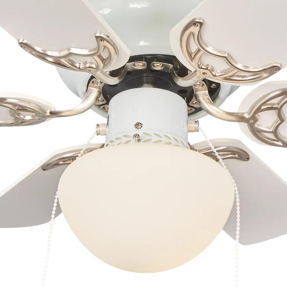 Люстра-вентилятор E27х1X60 Вт, цвет белый Globo STLM-2100139 - Вид №4