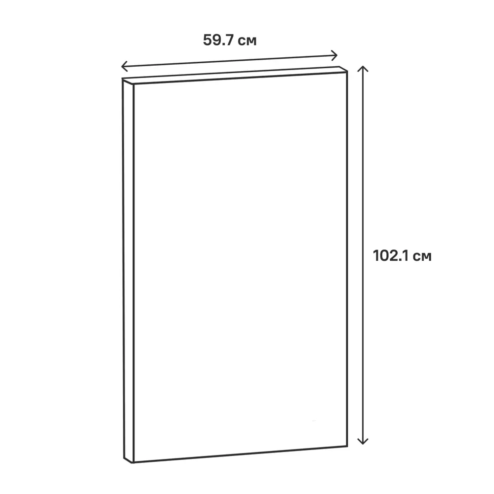 Фасад для кухонного шкафа Реш 59.7x102.1 см Delinia ID МДФ цвет синий STLM-2109721 - Вид №6