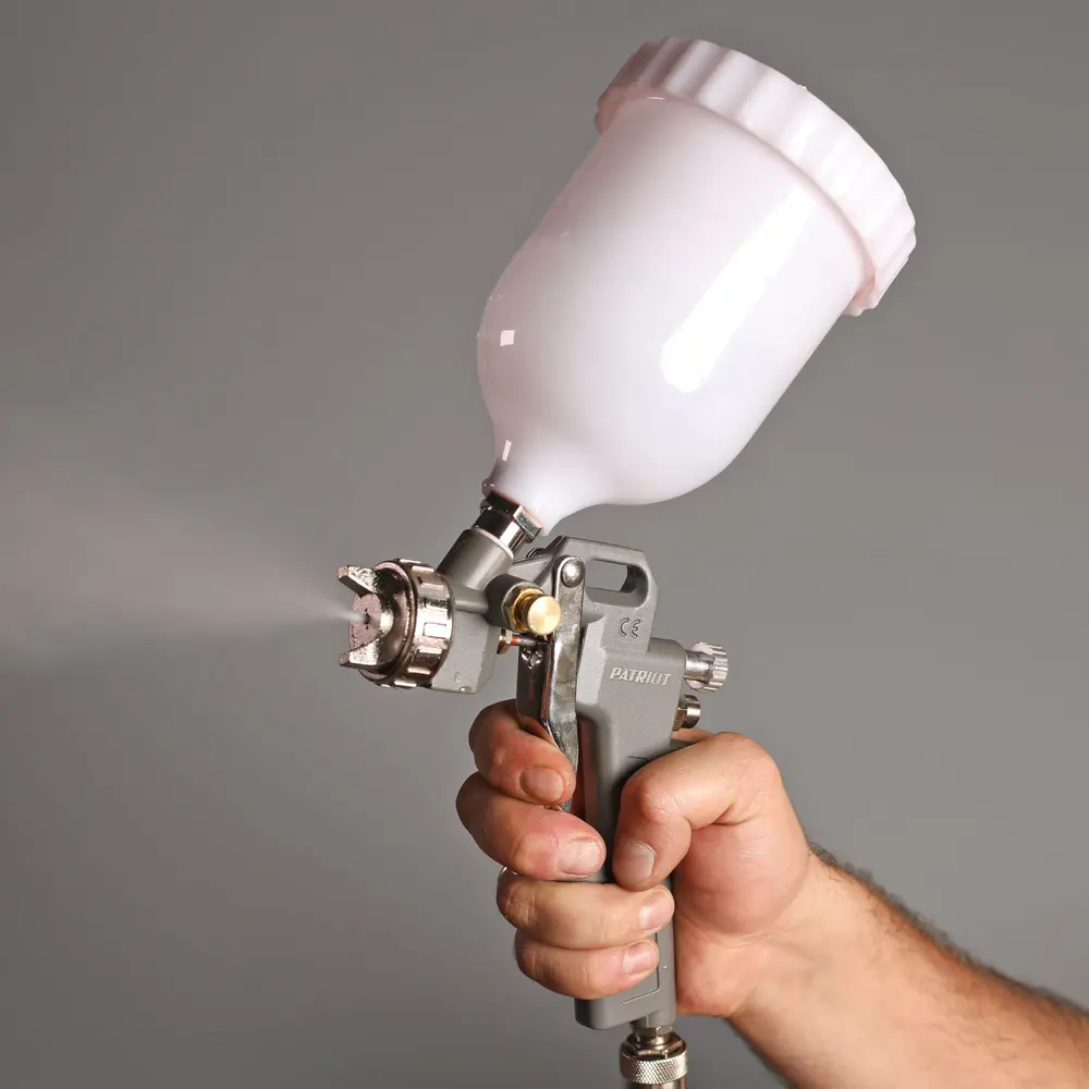 Краскораспылитель пневматический Patriot LV 162А LVLP верхний пластиковый бак 200 л/мин 0.5 л STLM-2023275 - Вид №7