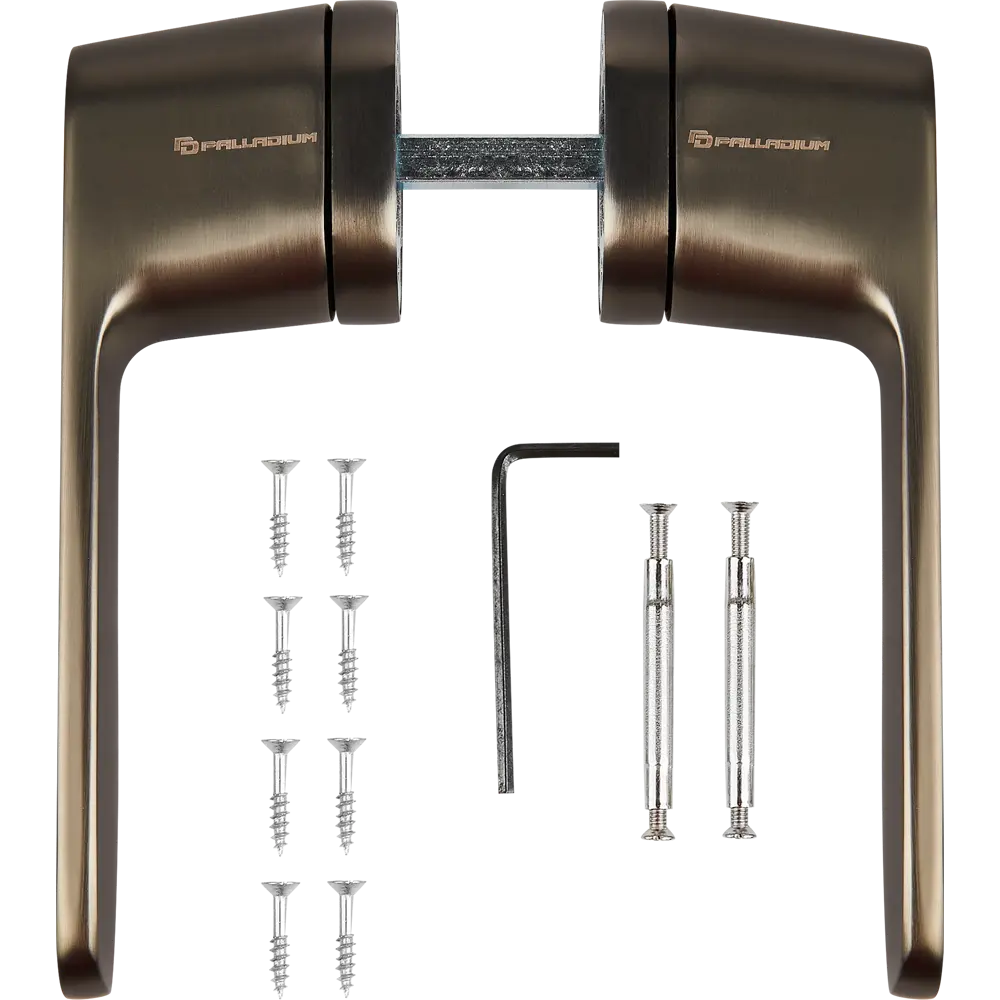 Дверные ручки Palladium Stenberg без запирания цвет графит STLM-2010112 - Вид №1