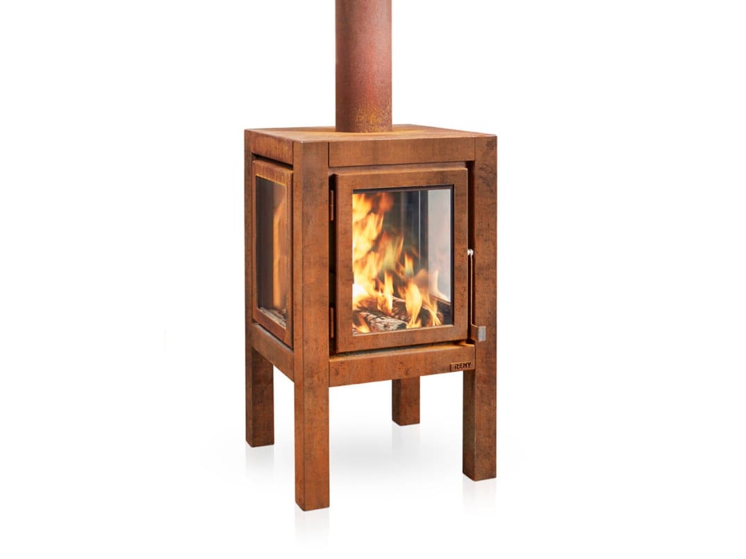 Corten™стальной отдельно стоящий открытый дровяной камин RB73 Quaruba ARCH-00057812 - Вид №4