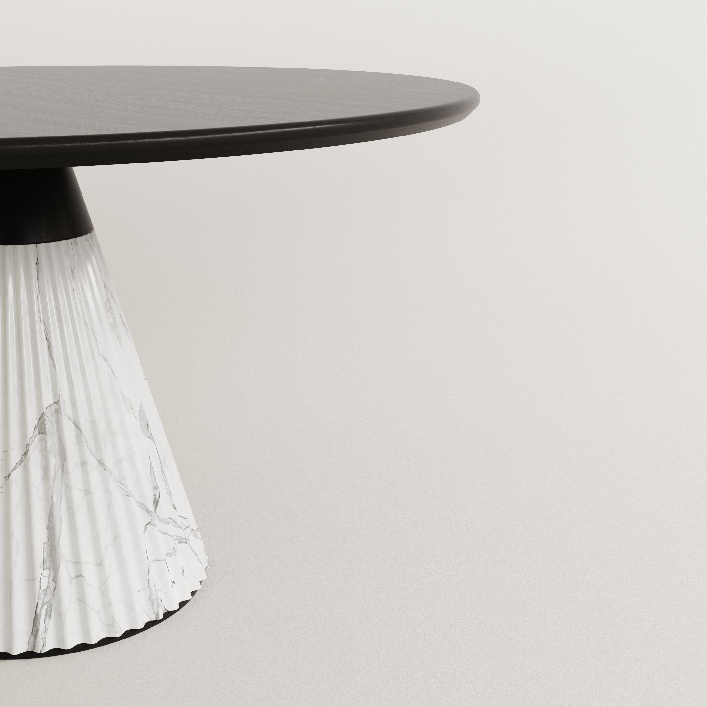 Круглый стол из ясеня и мрамора Morelato MARILYN ARCH-00109955 - Вид №10