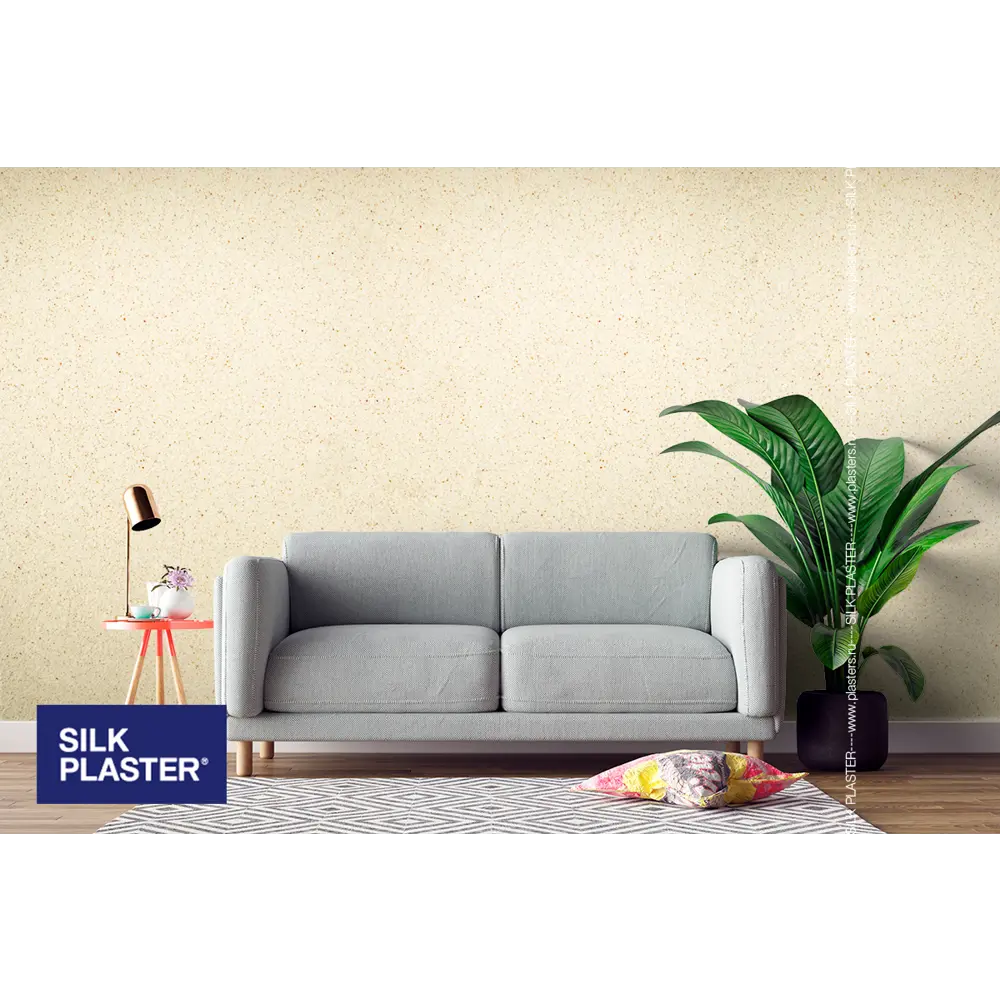 Жидкие обои Silk Plaster Absolute А152 0.868 кг цвет молочный 82736061 STLM-2180562  - Вид №3