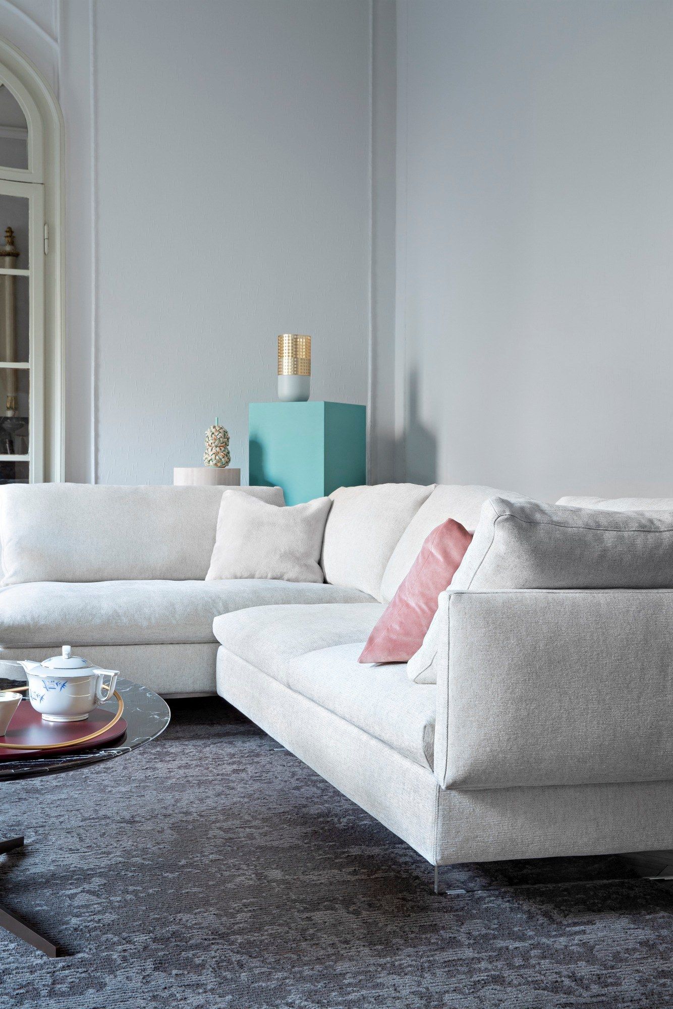 Кожаный диван Saba Italia VOYAGE ARCH-00143907 - Вид №9