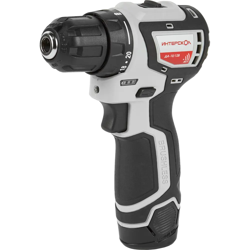 Интерскол ДА-10/12В МиниМАКС - компактный аккумуляторный шуруповерт с бесщеточным двигателем 84529405 STLM-0051278